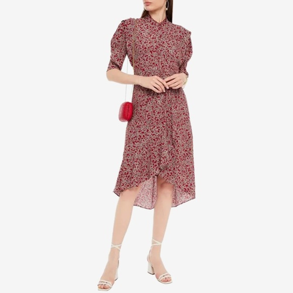 ba&sh Chelsea Wrap-Effect‎ Dress Size S